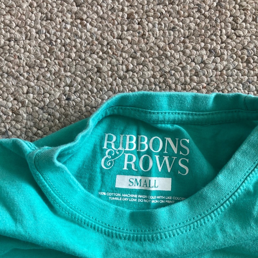 Ribbons & Rows- Size S- Long Sleeve-Merry & Bright - Picture 4 of 4